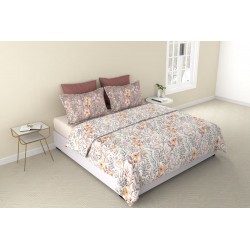 Raymond Home Vision 144 TC King Size Bedsheet with 2 Pillow Covers