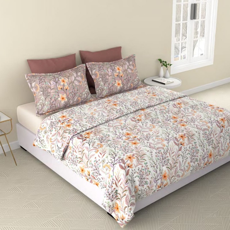 Raymond Home Vision 144 TC King Size Bedsheet with 2 Pillow Covers Raymond Home Vision 144 TC King Size Bedsheet with 2 Pillow Covers