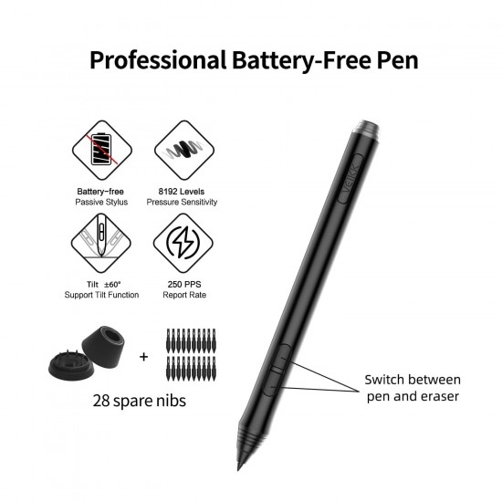 VEIKK A15 PRO Graphic Drawing Pen Tablet 10 * 6 inch