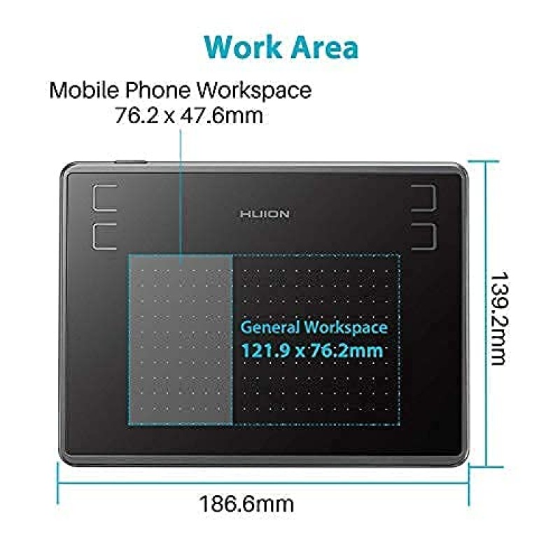 Huion H430P OSU Graphics Drawing Tablet with Battery-Free Stylus 4.8x3 inch Working Area 4 Press Keys Support Huion H430P OSU Graphics Drawing Tablet with Battery-Free Stylus 4.8x3 inch Working Area 4 Press Keys Support