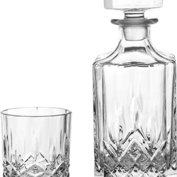 yamasin Decanter Set 600ml + 300ml Set of 7pcs Decanter (Glass, 20 oz) yamasin Decanter Set 600ml + 300ml Set of 7pcs Decanter (Glass, 20 oz)