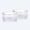 YAMASIN 2PCS CRSYTAL BOWL WITH GOLD LINE YAMASIN 2PCS CRSYTAL BOWL WITH GOLD LINE