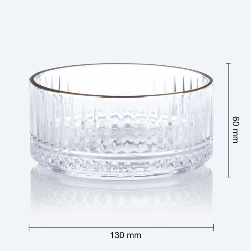 YAMASIN 2PCS CRSYTAL BOWL WITH GOLD LINE YAMASIN 2PCS CRSYTAL BOWL WITH GOLD LINE