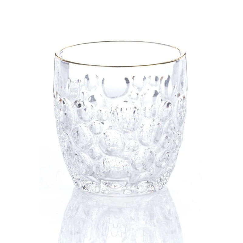 YAMASIN 6PCS CRSTAL WHISKEY GLASS WITH GOLD LINE YAMASIN 6PCS CRSTAL WHISKEY GLASS WITH GOLD LINE