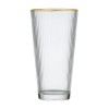 Yamasin Crystal 370 ml Water Glass With Gold Line Set of 6