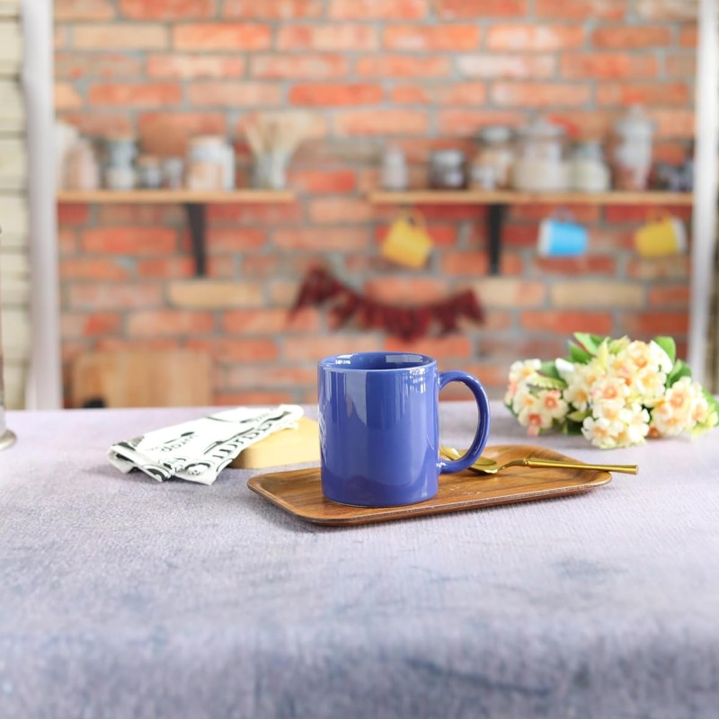 Yamasin Elegant Milk Mug 320Ml Set of 1Pc -Blue